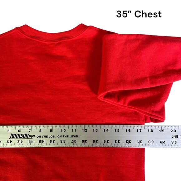 Peanuts Snoopy Astronaut Womens Red Crewneck Sweatshirt Size XS NWT - Picture 9 of 12